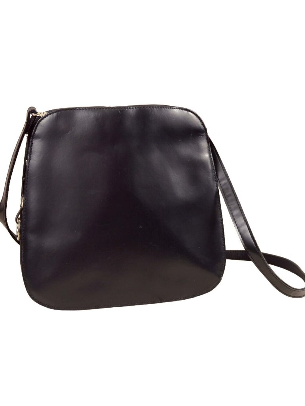Jacqueline Ferrar Vintage Black Leather Crossbody Purse